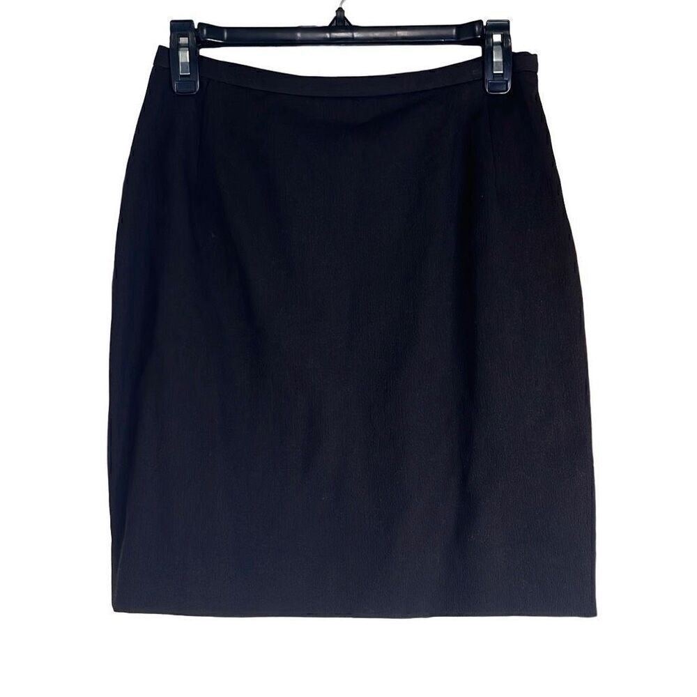 Philippe Adec Paris Womens 10 Brown Vintage Wool Blend Pencil Mini‎ Skirt Lined